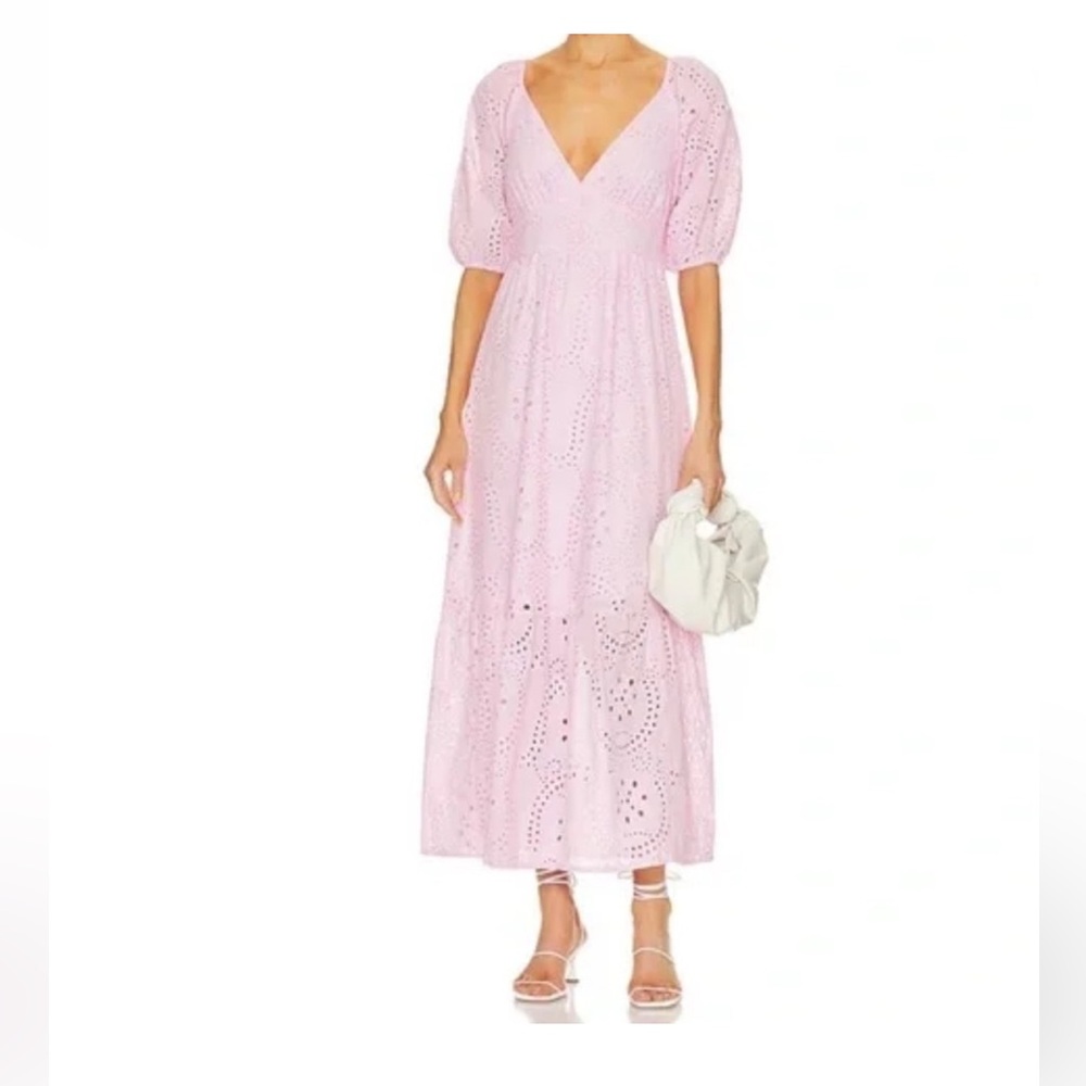 Sanctuary x Revolve Pink Eyelet Dress Sz 2